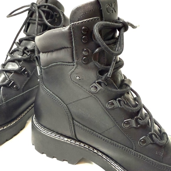 Calvin Klein Women's Black Leather Boots - Picture 4 of 9